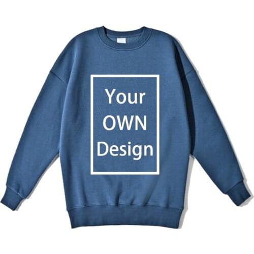 Your OWN Design Brand Logo/Picture Custom Men Women DIY Hoodie Sweatshirts Casual Hoody Clothing 13 Color Loose Fashion New 2020