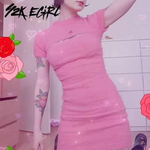 Y2K EGIRL Short Sleeve Dresses