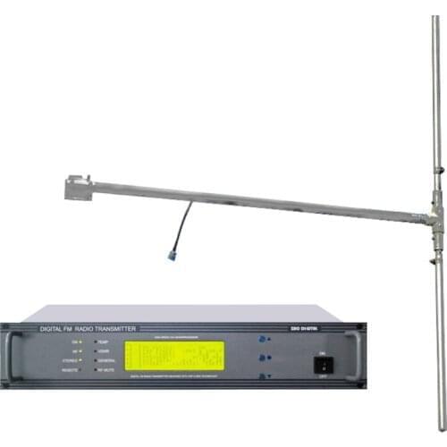 ZHC618F-100W 100watts FM RadioTransmitter FM broadcast and DP100 Dipole Antenna Feeder A KIT