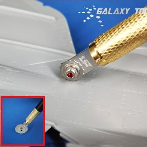 1set GALAXY Modelers Military Model 0.55-1.5mm Rivet Making Tool Nail Roller with Idler Wheel Clamping Handle for DIY Craft Par
