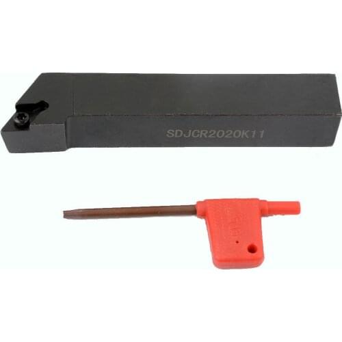 1PC SDJCR2020K11 20x125mm CNC External Lathe Turning Tool Holder For DCMT11T Insert