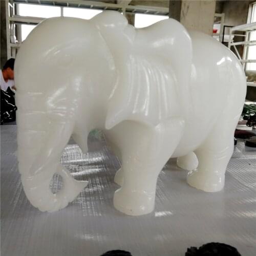 2-3kgs Natural Quartz White Jade Crystal Elephant Healing Quartz Gem Stones and Crystals Home DIY Decorative Gem Gift Decor