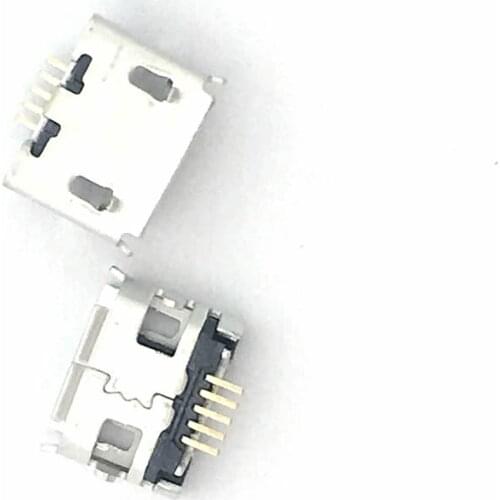 20pcs Micro USB 5pin Long Pin Jack Female Socket G32 Connector OX Horn Curly Mouth for Tail Charging Mobile Phone