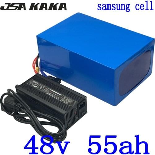 48V lithium ebike battery 48V 50Ah 55Ah 60AH Electric bike battery use samsung cell 48V 2000W 3000W Electric Scooter Battery