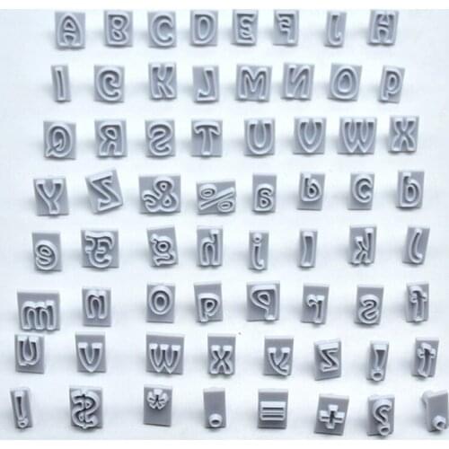 Alphabet Letter Number Cookie Stamp Biscuit Mold Dough Press Stamp Embosser Cutter Fondant Cake Baking Decorating Tools