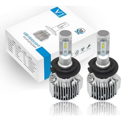 Pair V1 Sery!80W H7 PX26D Turbo 360 Degree Beam Car LED Headlamps Refit Lights Low Beam Bulbs Waterproof XENONWHITE