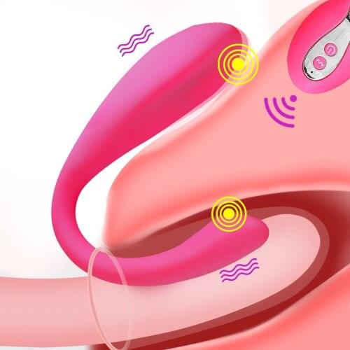 Wireless U-Shape Vibrator For Woman USB Rechargeable Dildo G Spot Clit Anal Stimulator Double Vibrators Adult Toys For Couples