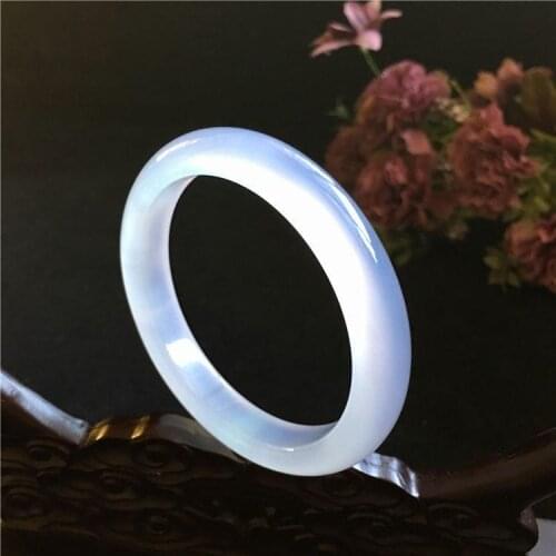 Natural white agate jade bangle handcarved jadeite jade bangle real jade bracelets natural jade stone
