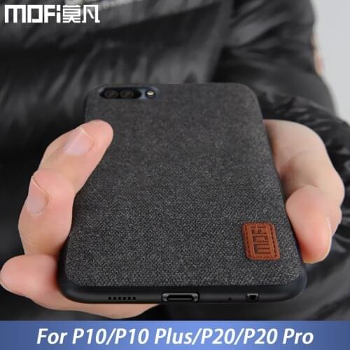 For Huawei P20 Pro case P10 Plus back cover fabric business men vintage capas case MOFi original for Huawei P20 and P10 case