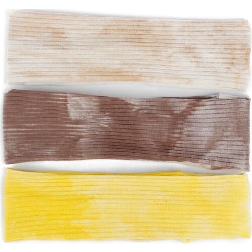 Children Girl Boy Tie-Dye Ribbed Hair Band Flat Anti-Slip Cute Headband Sweat Hair Bands For kid Elastic Fashion Accessories