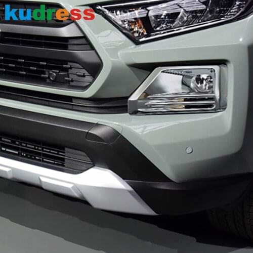 For Toyota RAV4 RAV 4 Adventure 2019 2020 2021 Carbon Fiber Front Fog Light Lamp Cover Trim Foglight Frame Cover Car Accessories