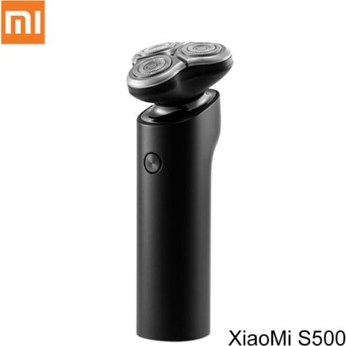 XIAOMI MIJIA Electric Shaver S500 Electric Mens Beard Razor Trimmer Rechargeable Washable 3 Cutter Head Trimer Low Noise