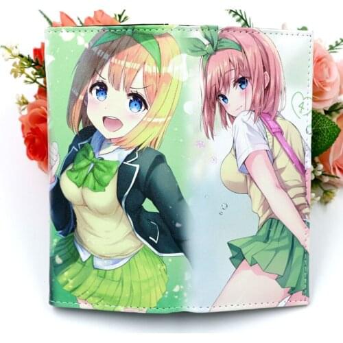 Anime The Quintessential Quintuplets Wallet Synthetic Leather Purse with Internal Sword Art Wallet Guilty Crown