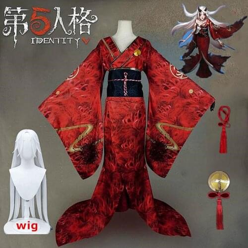 Anime Hot Game Identity V Cosplay Costume Michiko Cosplay Costume Kimono Set Halloween Carnival Women Clothes full sets