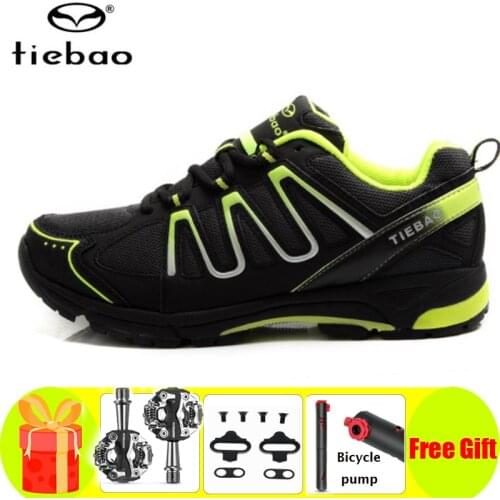 Tiebao Leisure cycling sneakers men women mountain bike shoes SPD Pedals self-locking breathable non-slip Fitness cycling shoes