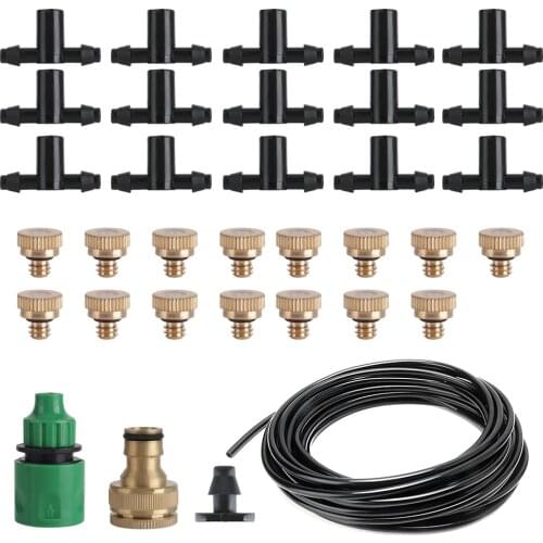 BORUiT 10M DIY Drip Irrigation Watering Kits 4/7mm Automatic Micro Home Garden Hose Irrigation System Potted Plants