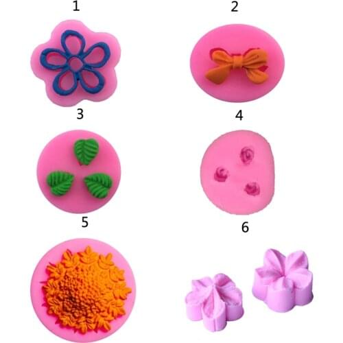 NEW DIY silicone molds for cake decoration fondant mold mini flower soap chocolate mould