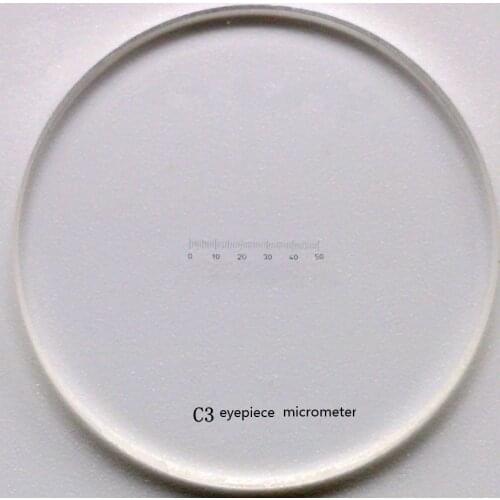 C3 DIV=0.1mm High Quality Eyepiece Graticule Measuring Glass Eyepiece Micrometer Ocular Reticle Microscopes Accessories