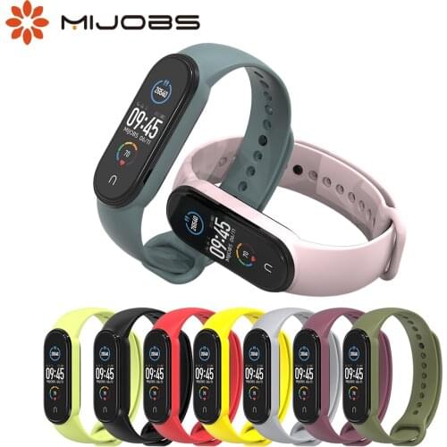 For Xiaomi Mi Band 5 6 Strap Bracelet For Xiao Mi Miband 5 Band Silicone Correa Sport Wristbands Mi 5 Pulsera Mi5 Wrist Strap