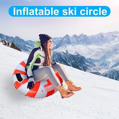 Sledge The Winter Outside Entertainment Toys Heavy Snow Inflatable Ski Ring Tube Provides Inflatable Sleds For Children Adults S