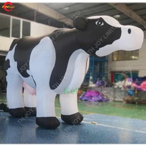 Custom made giant inflatable milkcow cartoon for sale, outdoor big inflatable milk cow balloon air inflate inflatable cow
