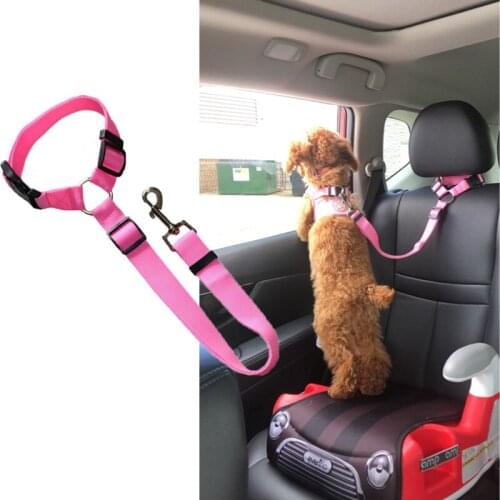 Pet Products Universal Practical Cat Dog Safety Adjustable Car Seat Belt Harness Leash Puppy Seat-belt Travel Clip Strap Leads