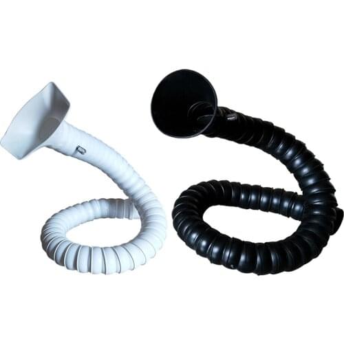 50mm/75mm POM Flexible Smoke Exhaust Ventilator Pipe for Soldering Smoke Extractor Welding Fume Arms with Square Round Hood