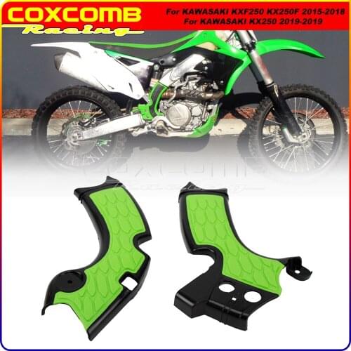 Motocross Green Off Road Dual Sport Frame Guard Bodywork Wrap Cover Case for Kawasaki KXF250 KX250F KX250 KX KXF 250 2015-2019