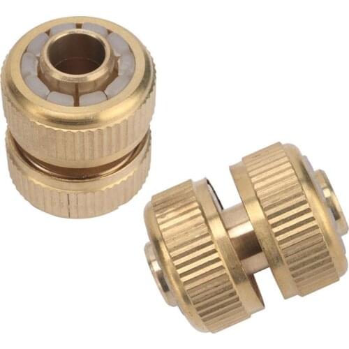 1/2" Pipe Brass Repair Connector Water Faucet Car Wash Water Gun Pipe Connector Joint Plumbing Pipe Fittings 1 Pc