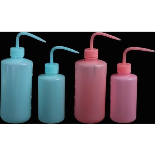 1PC/2PCS 250ml 500ml Wash Clean Clear White Plastic Green Soap Lab Wash Squeeze Diffuser Bottle 4 Colors