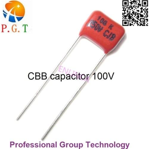 10pcs/lot 250V 0.1UF 100NF 104J Pitch 8mm 250V 5% DIP CBB Polypropylene film capacitor