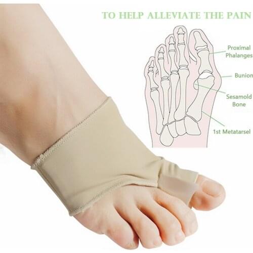 2pcs=1Pair Toes Valgus Corrector Toe Separator Feet Bone Thumb Adjuster Toe Separator Pedicure Socks Pain Relief Bunion Device