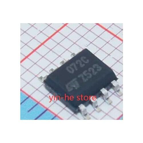 20PCS TL072CDT 072C SOP8 ST STMicroelectronics Single JFET Input Operational Amplifier