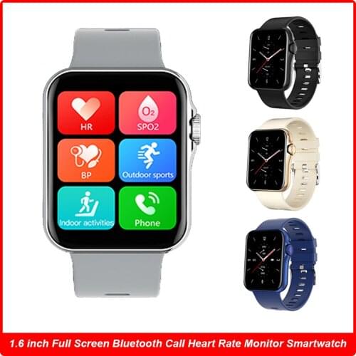 2021 New Full touch Sport Smartwatch Men Bluetooth Phone Call Heart Rate BP Monitor Smart Watch смарт часы For Apple IOS Android