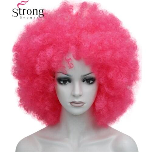Afro Jumbo Festival Fans Wig clown Costume Halloween Dress Up party Wigs Synthetic Hair COLOUR CHOICES