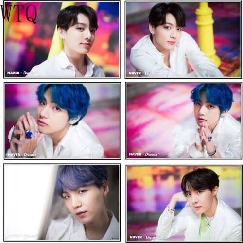 Kpop Bangtan Boy Posters Canvas Painting Handsome Star Portrait Poster and Prints Wall Art Wall Decor Room Decoration Fan Gift