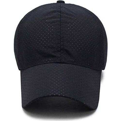 Portable Baseball Cap Men Women Summer Thin Mesh Quick Dry Breathable Sun Hat Golf Tennis Running Hiking Camping Sports Headwear