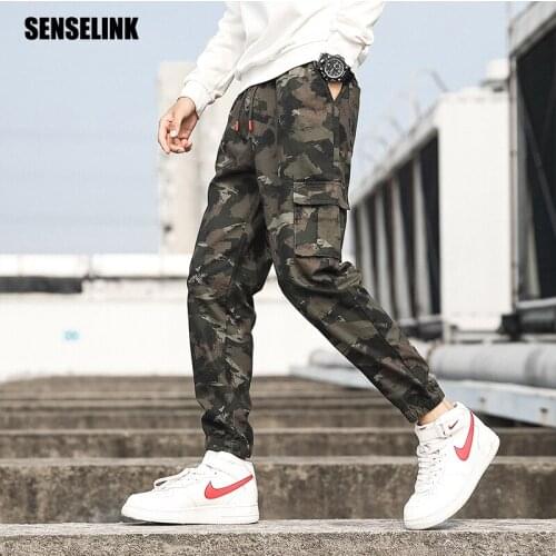 Mens Trousers SweatpantS Cargo Pants Harem Denim Tactical Camouflage Spring Autumn Loose Korean Fashion Sets Large Size 8XL