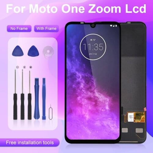 Catteny For Motorola Moto One Zoom LCD With Touch Screen Digitizer Assembly XT2010 Display Free Shipping