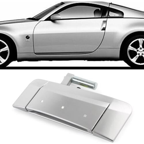 For Nissan 350Z 350 Z 2003 2004 2005 2006 2007 2008 2009 Left Driver Side Silver Front Right Outside Outer Door Handle Bars