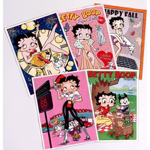 15*20cm Cotton Canvas Positioning Cloth Cartoon Girl Printing Fabric Sewing Material Quilting Patchwork Needlework DIY Bag