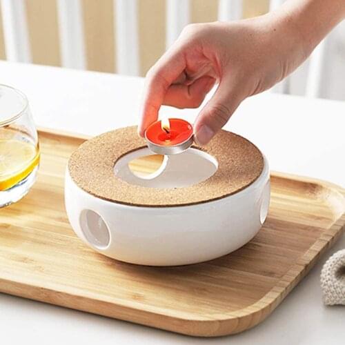Teapot Tea Warmer Ceramic Heating Furnace Warmer Candle Heater Ceramic Tea Coffee Beverages Warmer Kitchen Tea Accessories