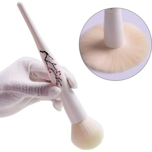 Plum Patterned Makeup Brushes Cream for foundation Powder brush Set Soft Blush Brush Professional Large Cosmetics Make Up Tool
