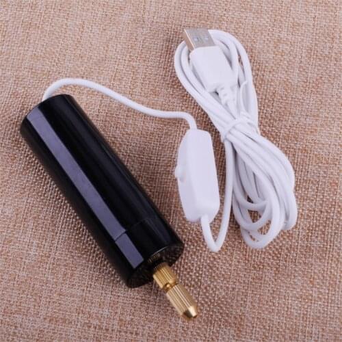 LETAOSK 5V DC Mini Metal Electric Micro Motor Hand Drill + Wrench + 3 Twist Bits for DIY Wood PCB