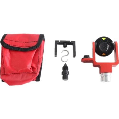 METAL MINI PRISM OFFSET 0/-30 with 5/8" mounting thread W/ SIDE BUBBLE W/ SOFT BAG total station mini prism 102