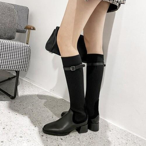 Женские высокие ботинки Mezereon China At AliExpress