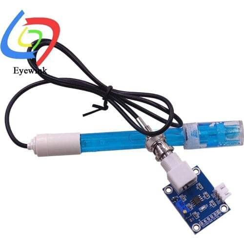 5V PH sensor module ph tester Liquid PH0-14 Value Detection Sensor Module + PH Electrode Probe BNC for Arduino AVR STM32