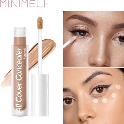 Natural Liquid Concealer Liquid Cover Dark Circles And Acne Marks Effect Smooth Oil Control Face Eyes Concealer Makeup TSLM1
