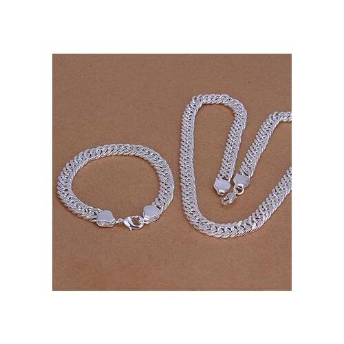 2017 new wholesale S925 sterling Silver color 8MM necklace chain men fashion promotion 20 inch