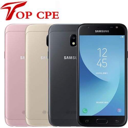 Original Samsung Galaxy J3 (2017) J330F 5.0 Inches Quad-core 2GB RAM 16GB ROM LTE13MP Camera Dual SIM Unlocked Cellphone